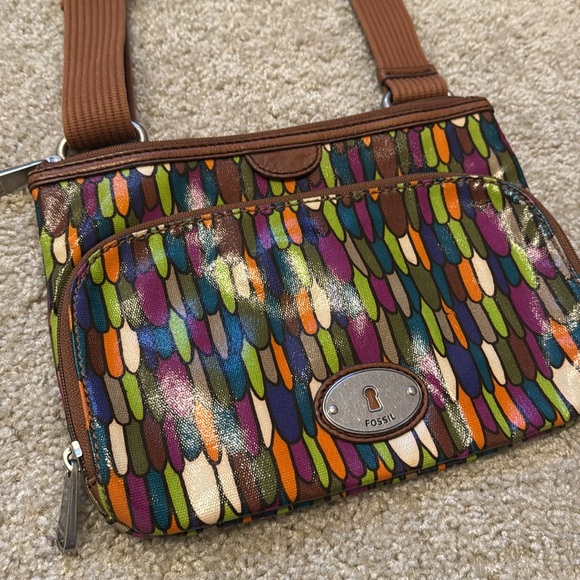 Fossil Key-Per Multi Color Cross Body Bag - Picture 3 of 10